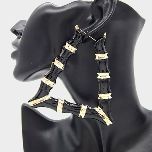 ColorBlast Triangle Bamboo Earrings