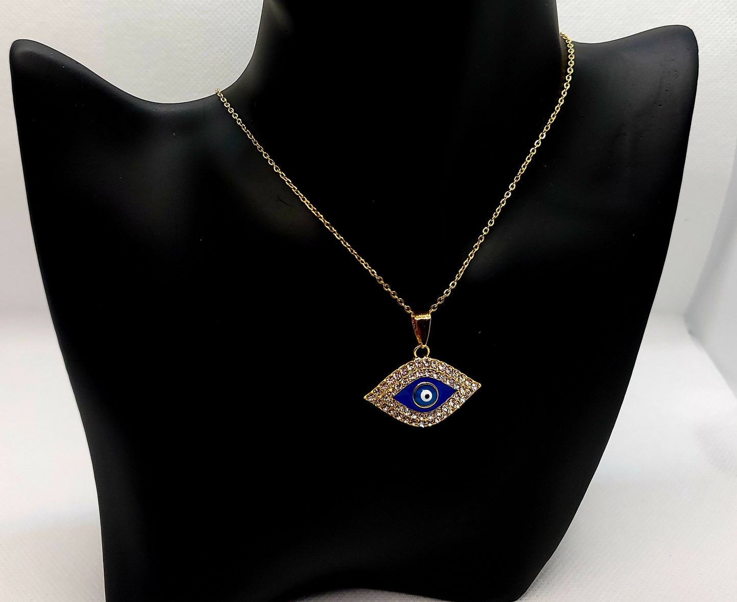 Gold Evil Eye Necklace