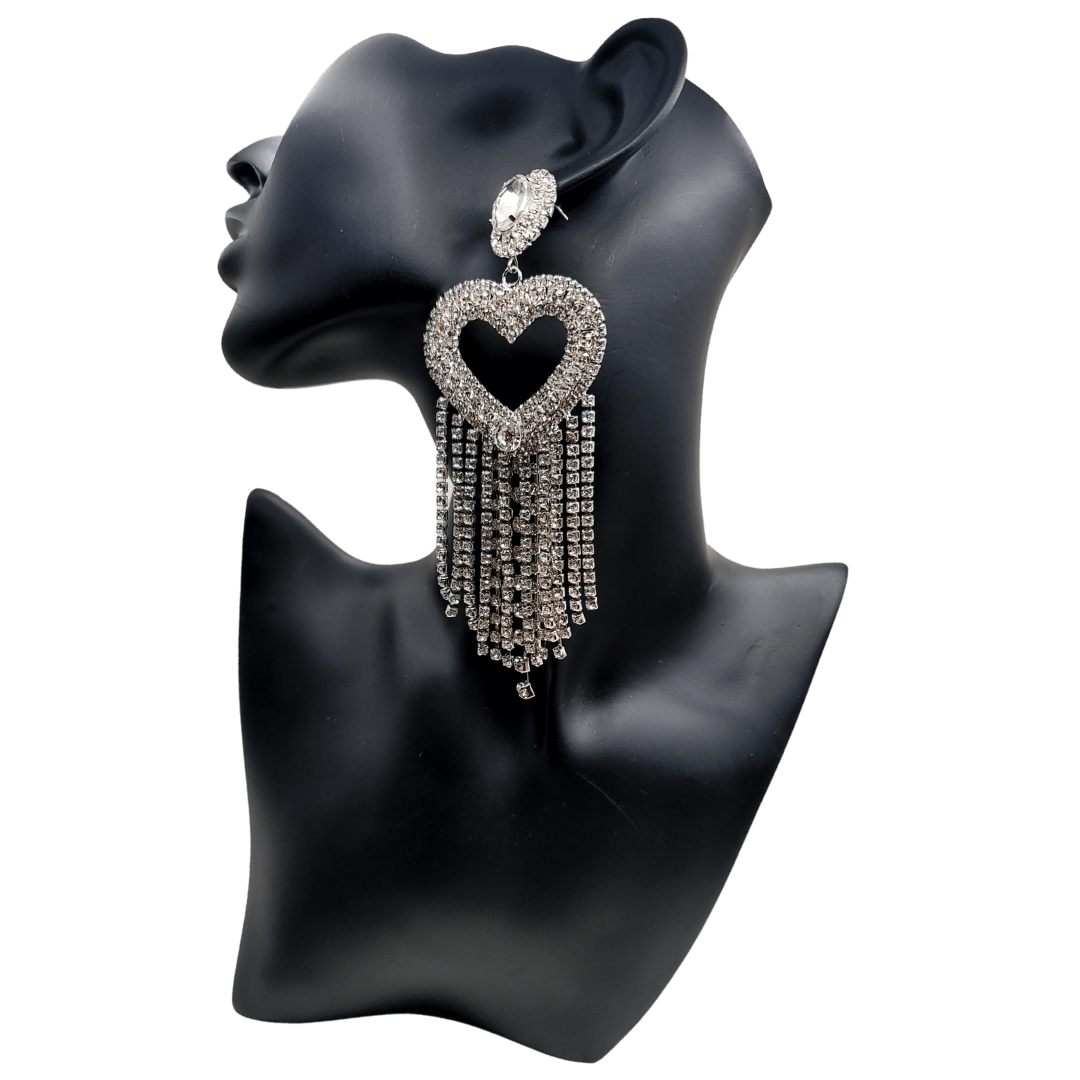 Heart Chandelier Earrings