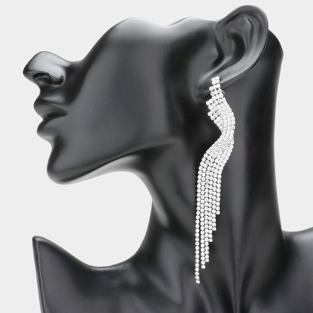 Wavy Fringe Earrings