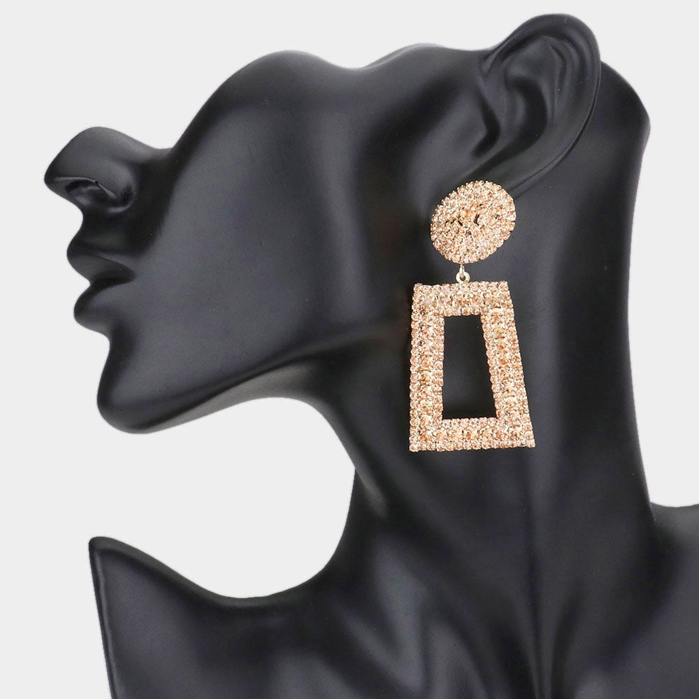 Rectangle Evening Earrings