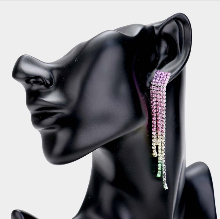 Rhinestone Drop Earrings